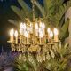 Grand antique French chandelier, 18 lights.