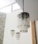 Chandelier and wall lights in Murano glass by Venini 1970s