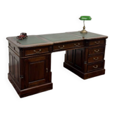 Classic English Desk Green Leather