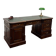 Classic English Desk Green Leather