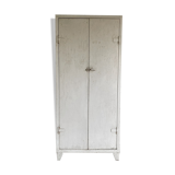 50's off-white industrial cabinet