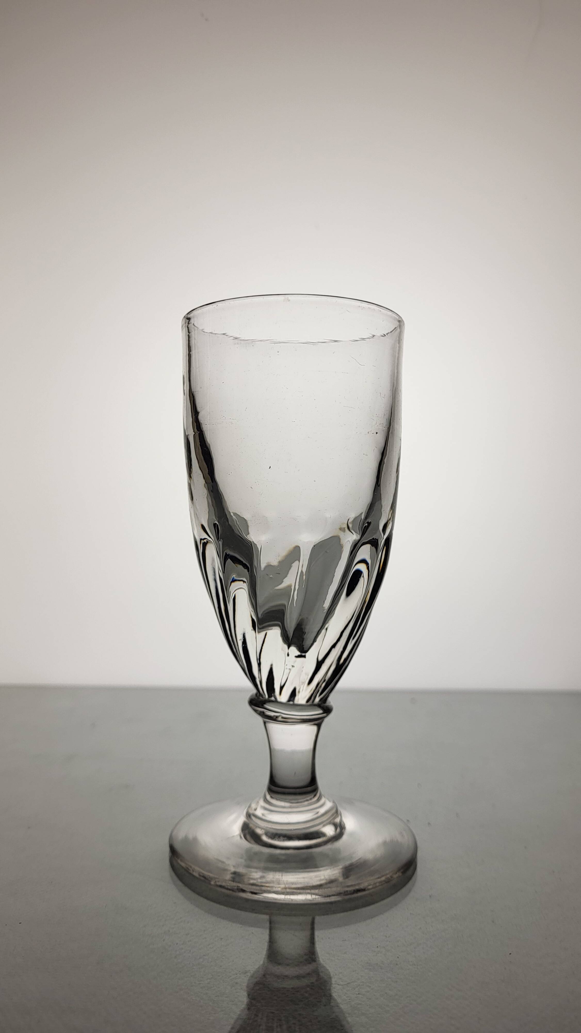 6 19th century wine/absinthe glasses