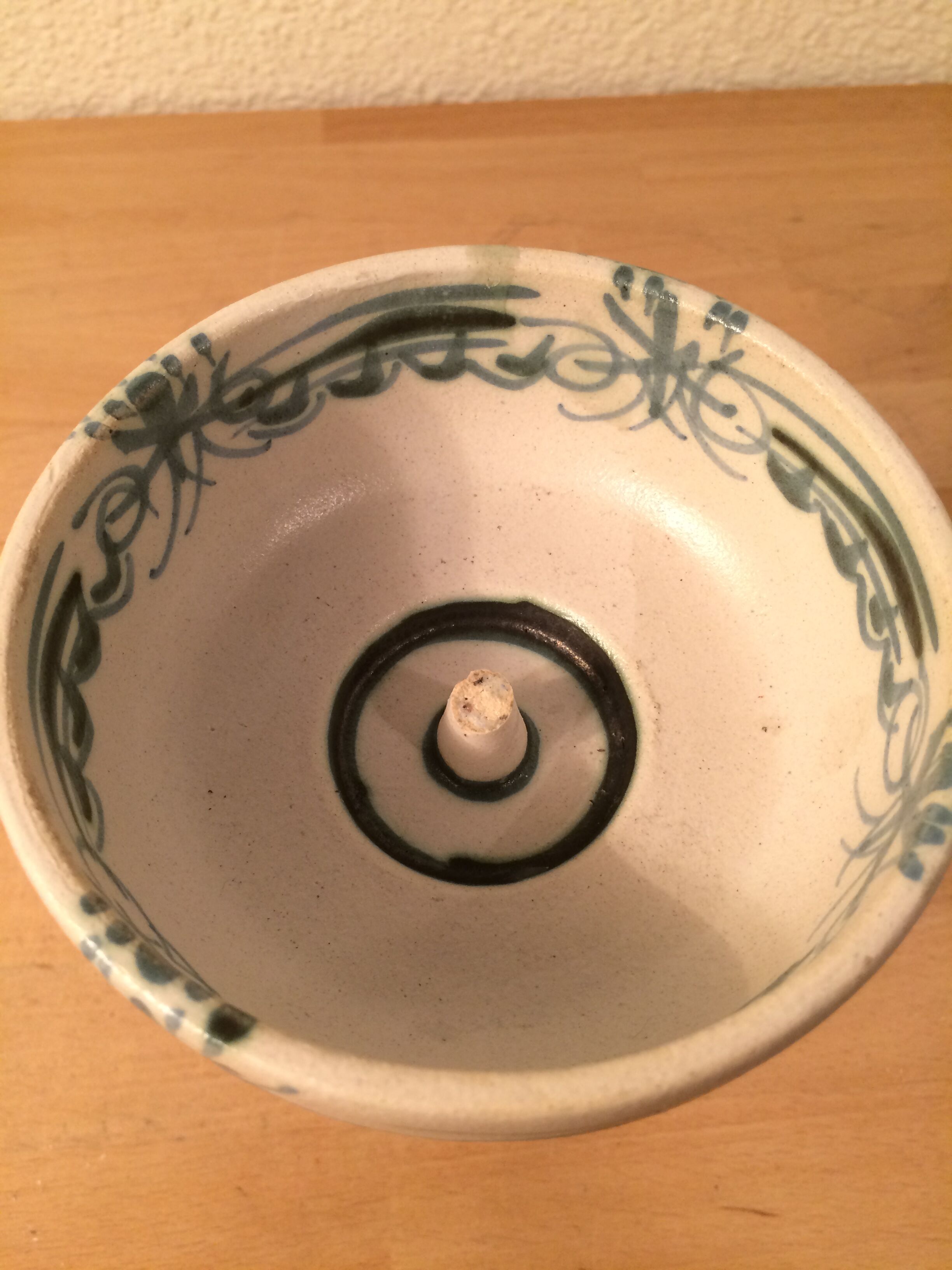 Keraluc Quimper ceramic candle holder