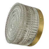 Round wall light ceiling fixture transparent glass vintage antique lamp
