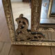 Antique oak mirror, rockwork style, early 20th century.
