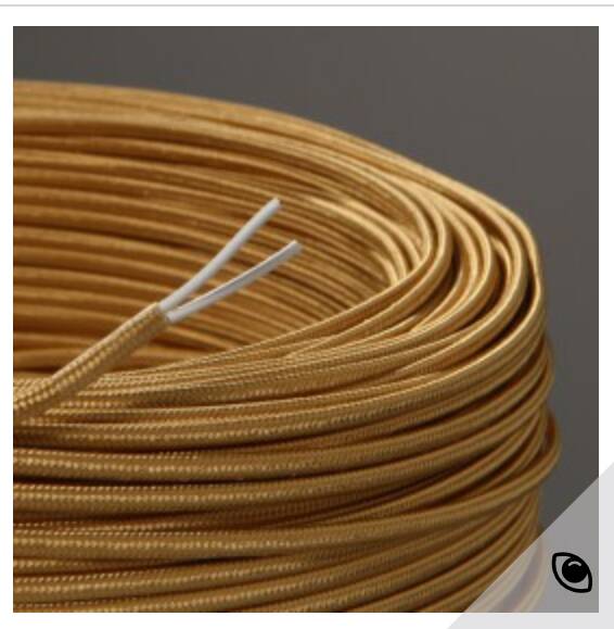 Ceramic lamp, 2M fabric cable, cotton lampshade