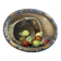 HSP painting oval view "Fruit basket" circa 1900 on SADO cigarette cardboard