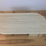 Travertine coffee table