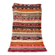 Vintage Berber rug, ancient Hanbel kilim.