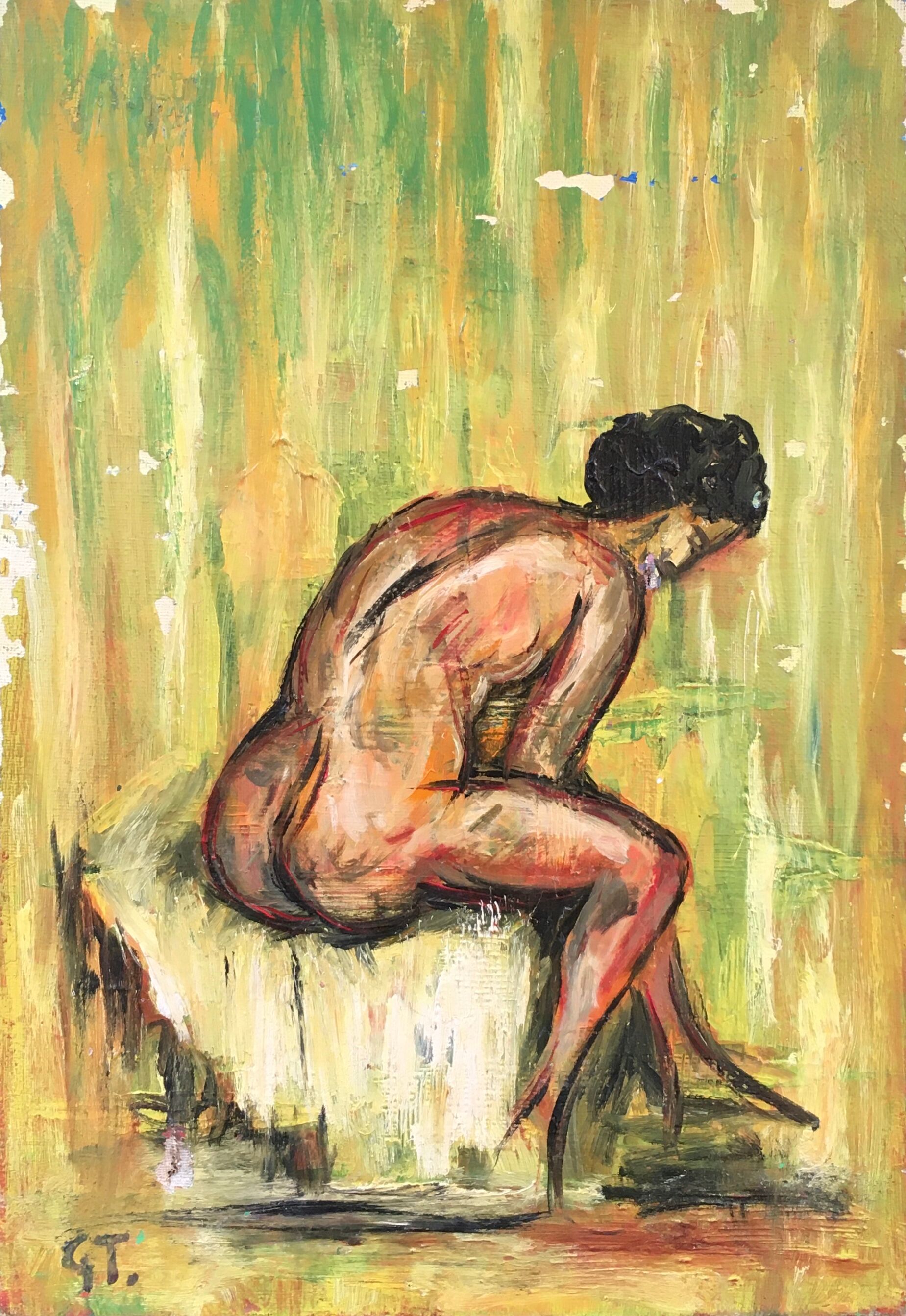 Nude painting of a woman