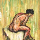 Nude painting of a woman