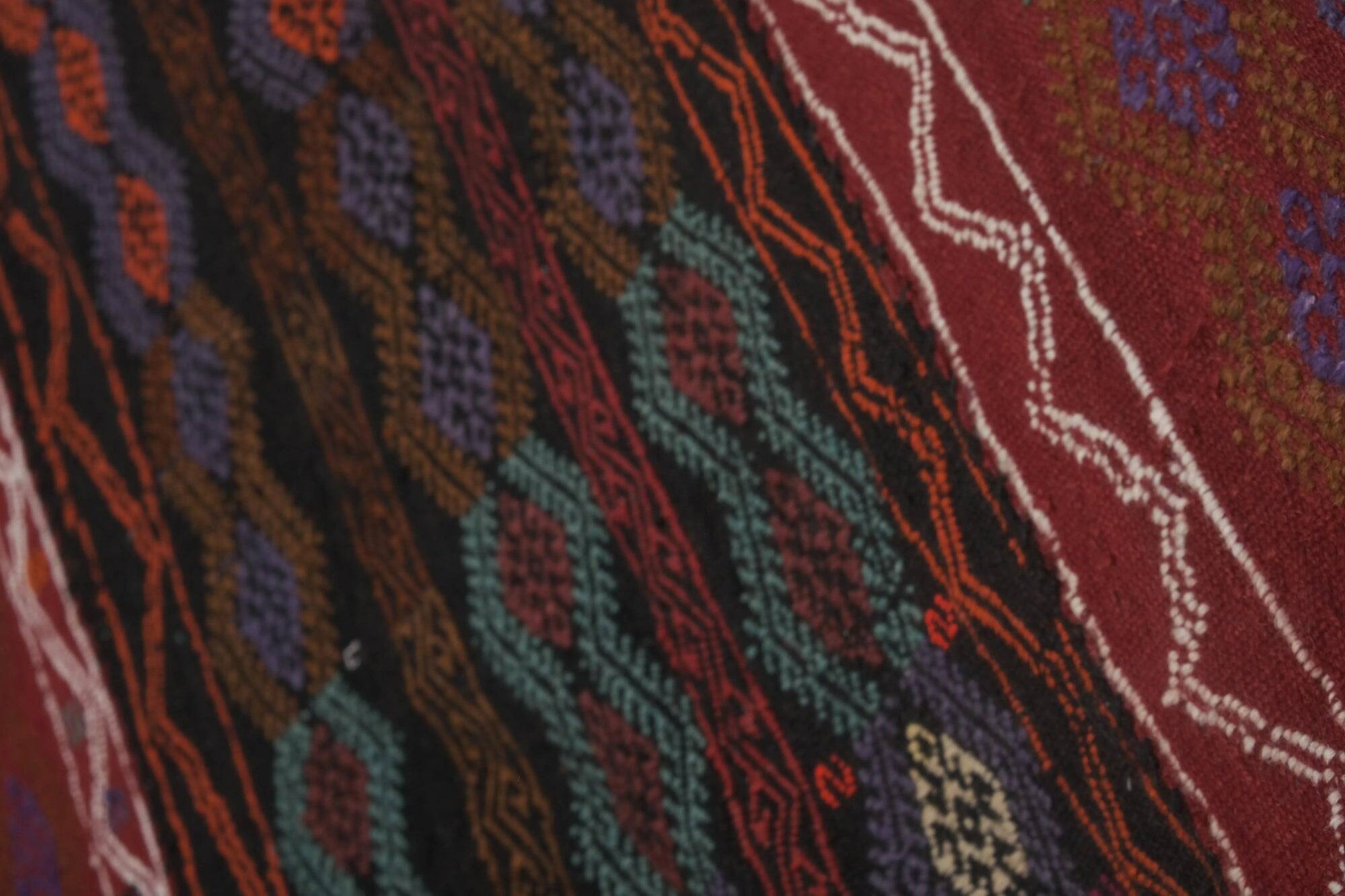Vintage Turkish hallway rug 123x435 cm