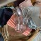 Vase drops magnifying glasses 50s