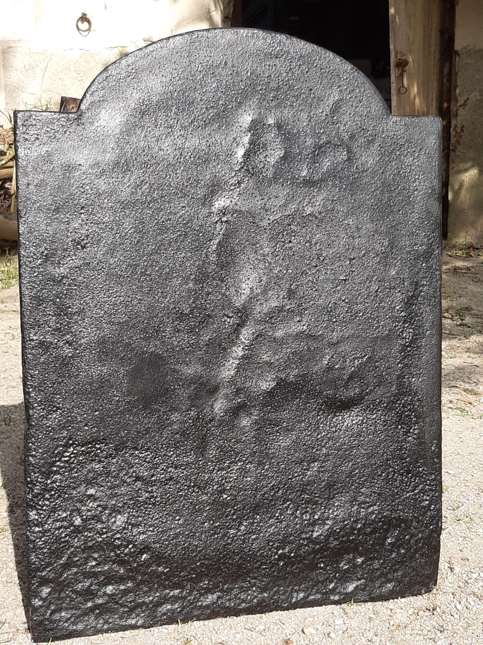 Nineteenth century fireplace plate