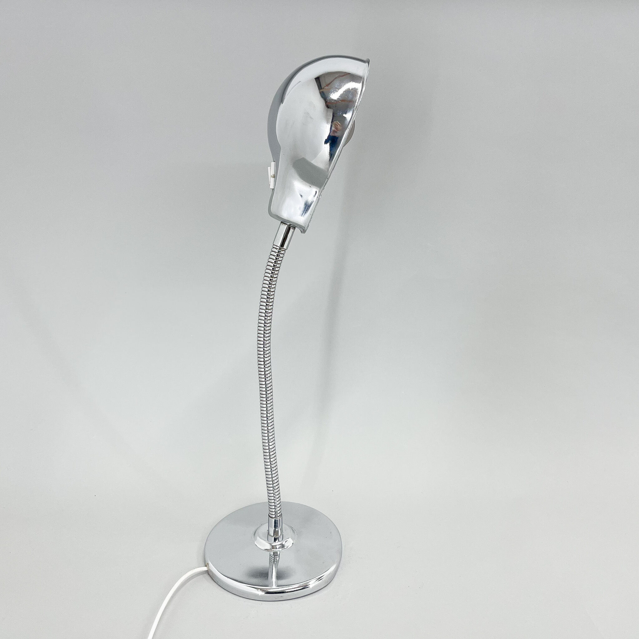 1960's Chrome Adjustable Table Lamp, Italy