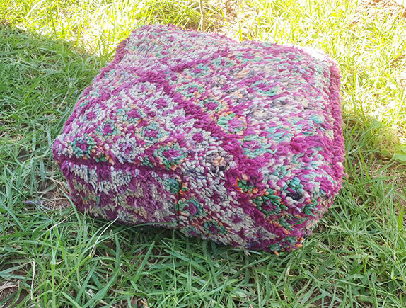 Moroccan carpet pouf
