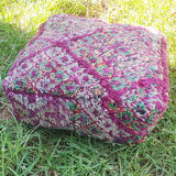 Moroccan carpet pouf