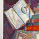 La table de lecture, huile sur toile