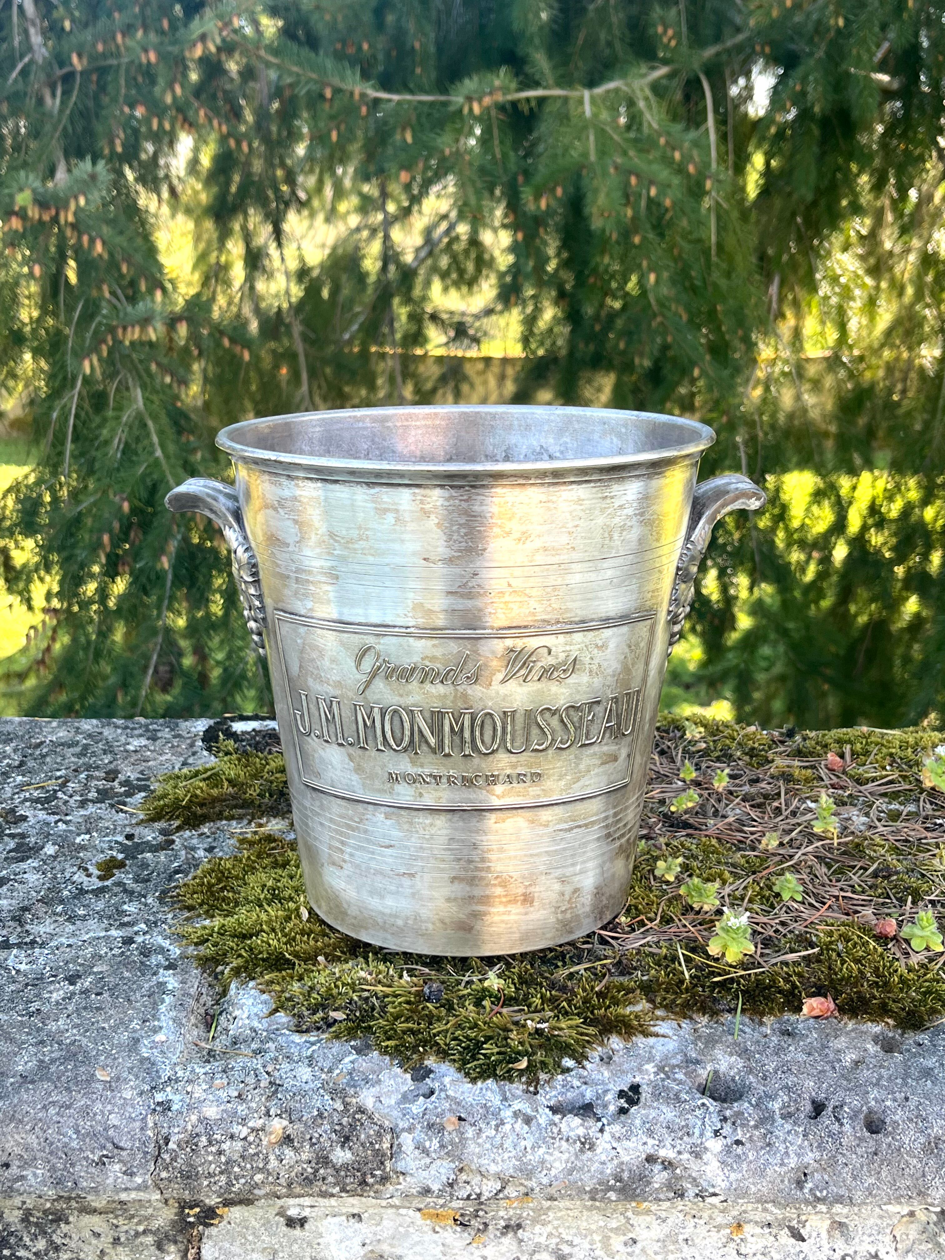 Silver Plated Champagne Cooler, Monmousseau Vintage Argit