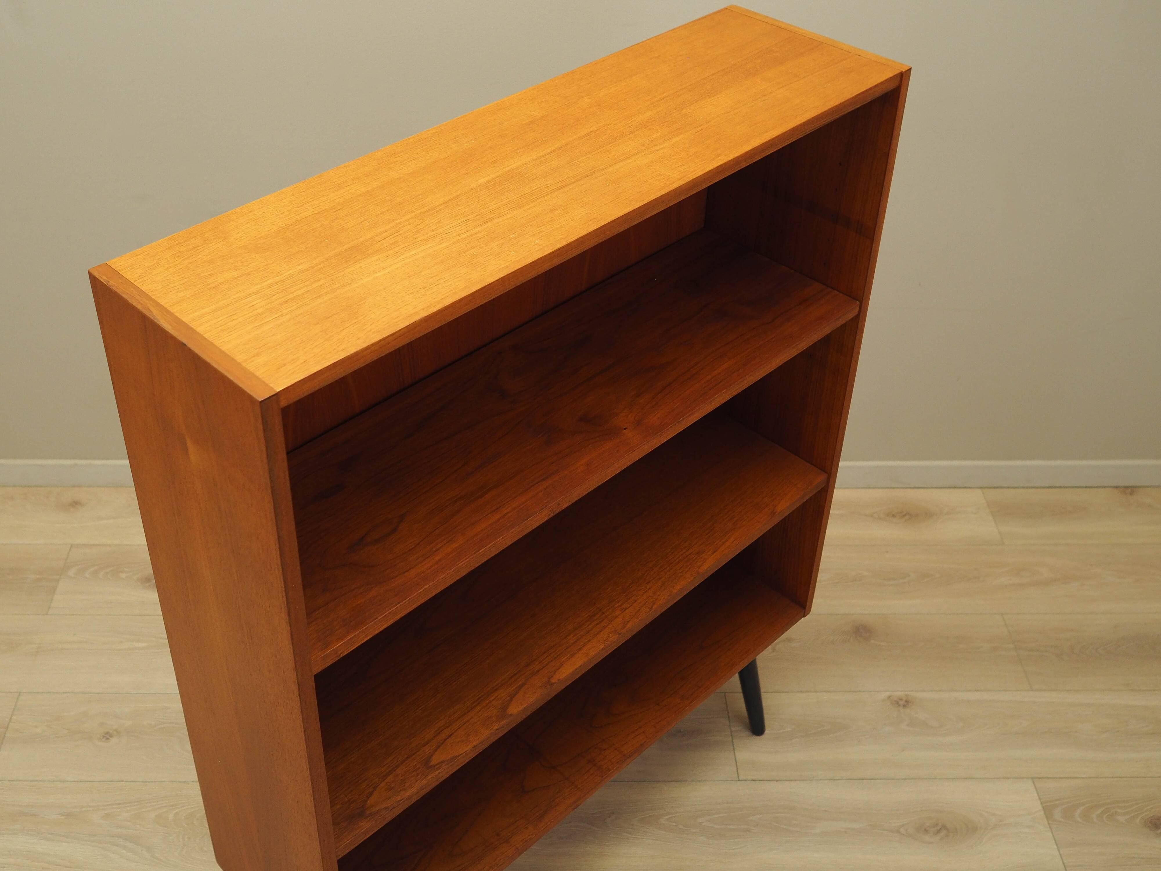 Teak bookcase, Danish design, 1970s, manufactured in Denmark