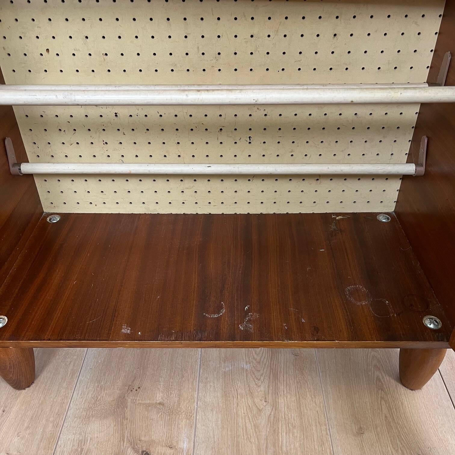 Meuble à chaussure vintage en bois, 1970