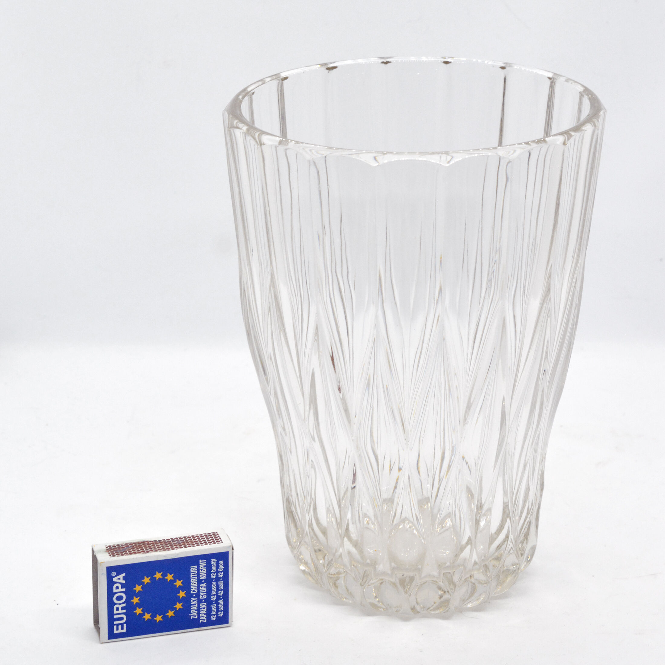 1960s modern glass vase by Jiří Řepásek, Poděbrady Czechoslovakia