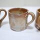 Série de 8 tasses et sous tasses vintage en grès