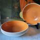 4 hollow plates Salins Deauville Corail