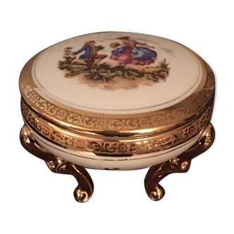 Old porcelain box jewelry box