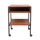 1960s trolley in teak and metal
