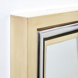 Italian mirror brass chrome by Romeo Rega 1970