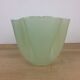 Handkerchief vase Guzzini plexiglass green 70s