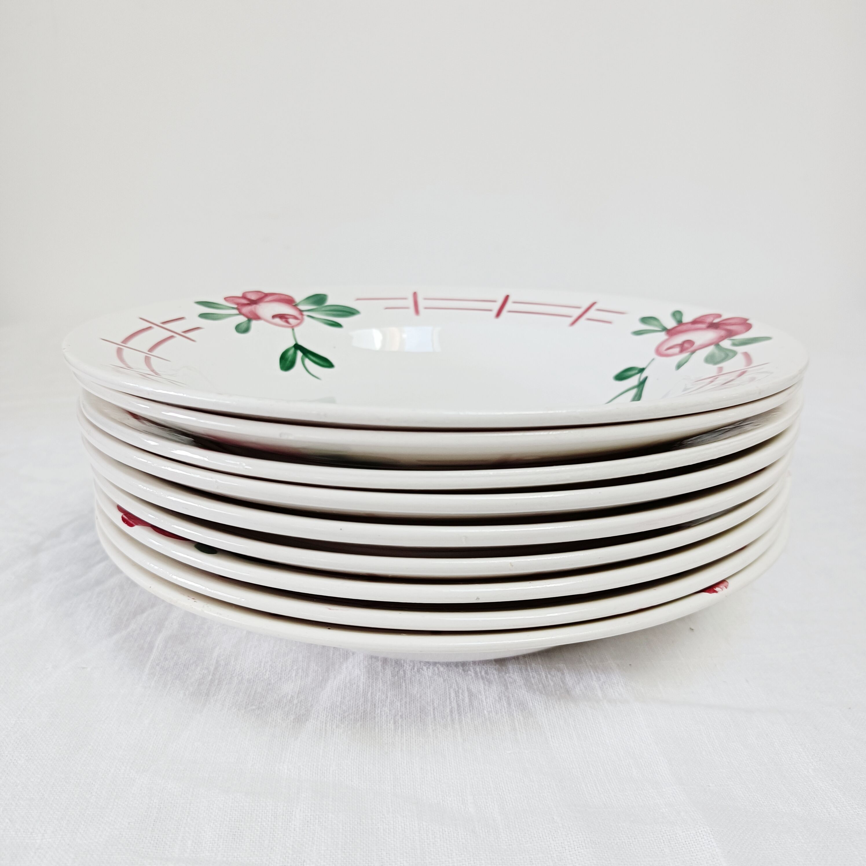 5 hollow plates Digoin Castile