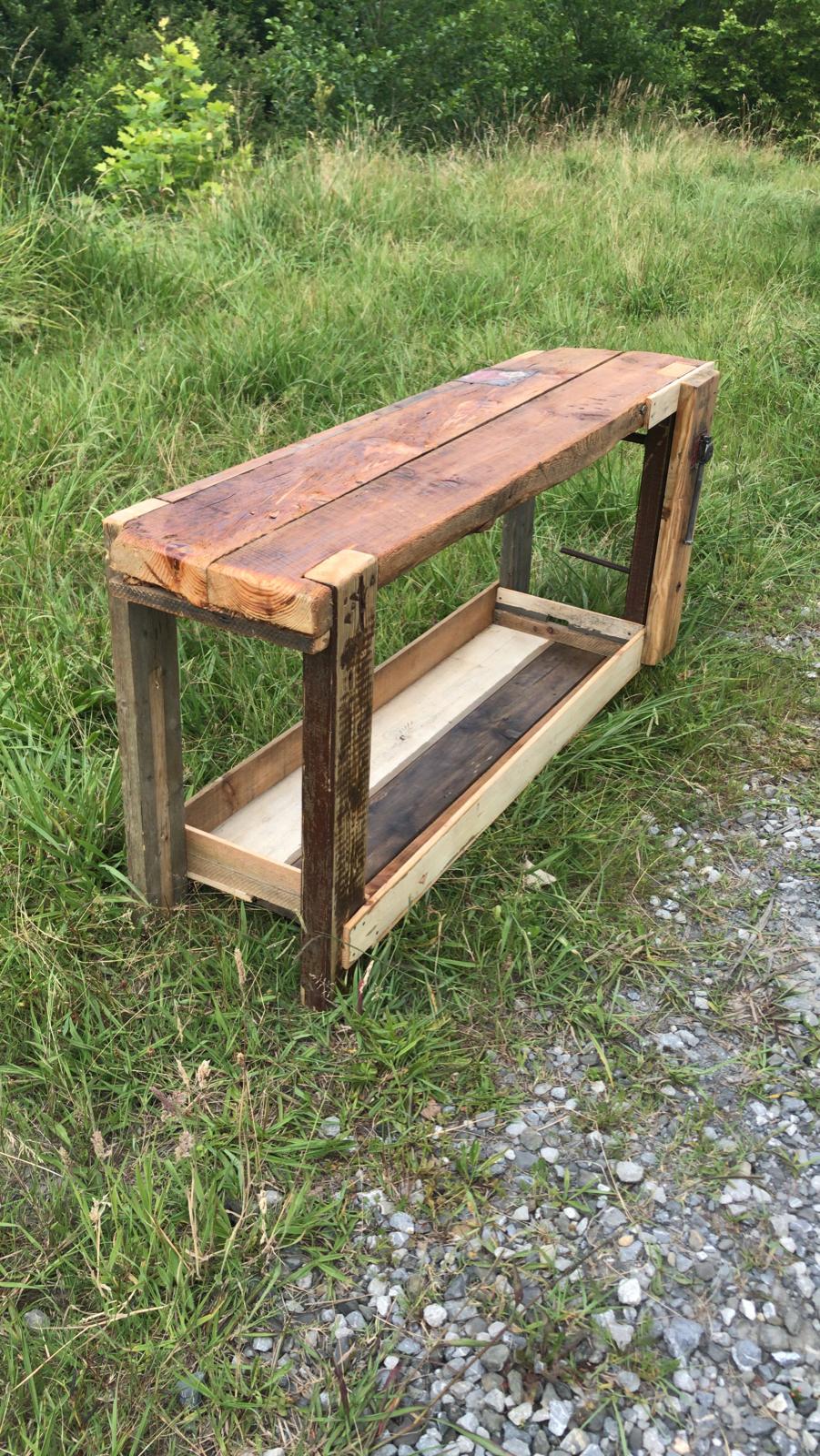 Solid wood workbench