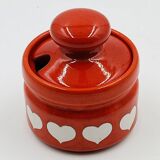 Waechtersbach vintage mustard pot with heart design