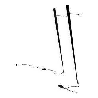 Pair of Gilles Derian torchère wall lights for Lumen Center, Italy 1984