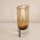 Vintage Scandinavian vase in amber glass 1970