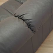 Italian leather sofa, three-seater, 1970s