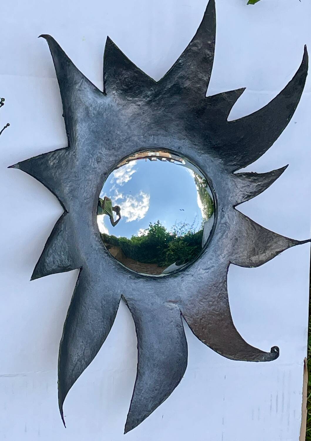 Miroir sorcière soleil vintage