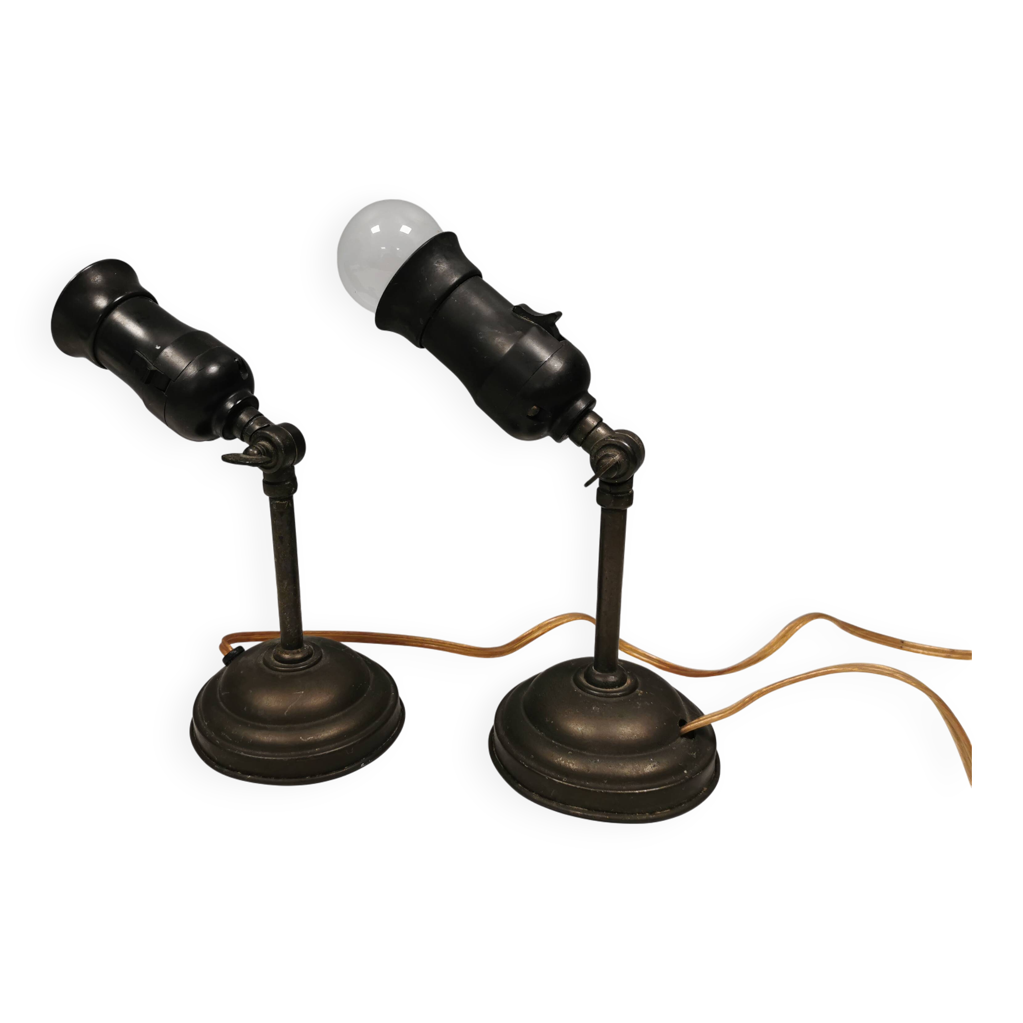 A set of antique wall lamps (they are from before 1930) from Danish NES.