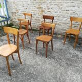 Mismatched bistro chairs
