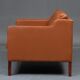 VINTAGE DANISH MID CENTURY STOUBY 2 PERSON SOFA IN COGNAC LEATHER