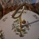 earthenware cheese tray Clarence pattern by Sarreguemines