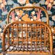 Vintage bamboo magazine rack