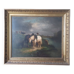 Le cheval de halage par - antonio