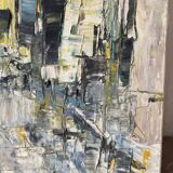 Main Street, knife technique, signed M Attal 1974