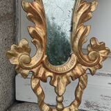 Ancien miroir doré original style Louis XV