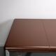 No. 3055D table desk and No. 3076 credenza extension from the Pfister Executive Office Collection for KnollStudio, circa 1988