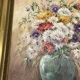 Oil on canvas bouquet of flowers signed Nicole Chalon