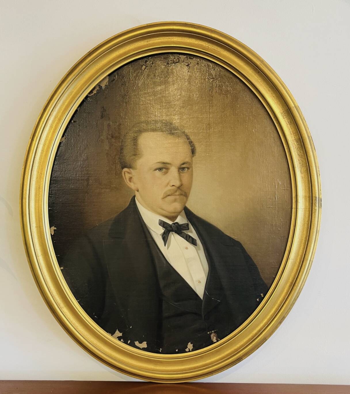 Oil painting on canvas – Portrait of a man 19th century